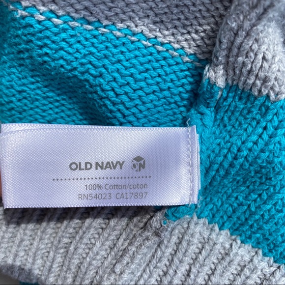 Old Navy Girls Grey/Teal Knitted Cable Hoodie 3T - Picture 15 of 15